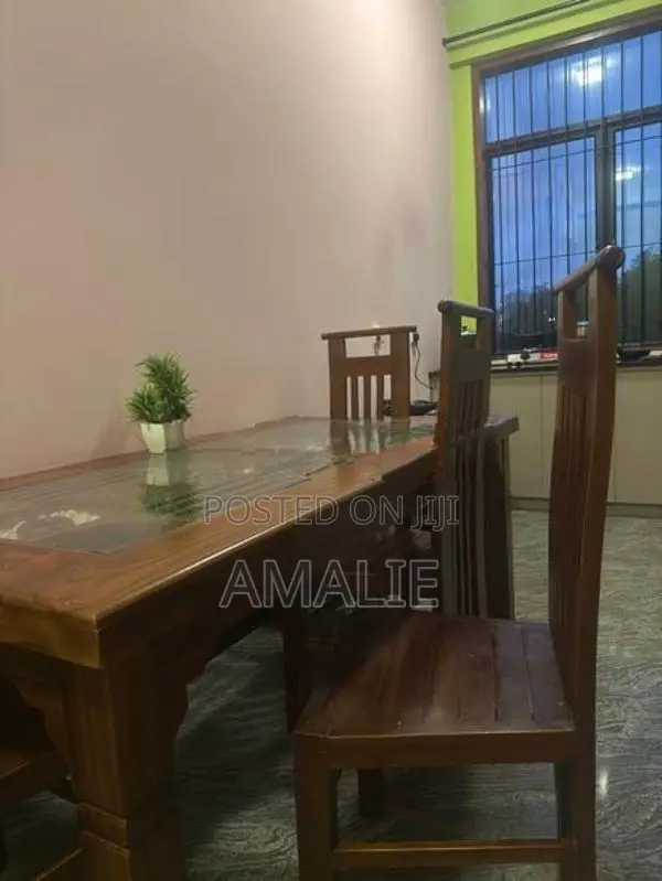 Wooden Table with 4 Characters