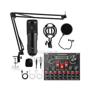 V8s Live Sound Card BM800 Condenser Microphone Mic Full Set