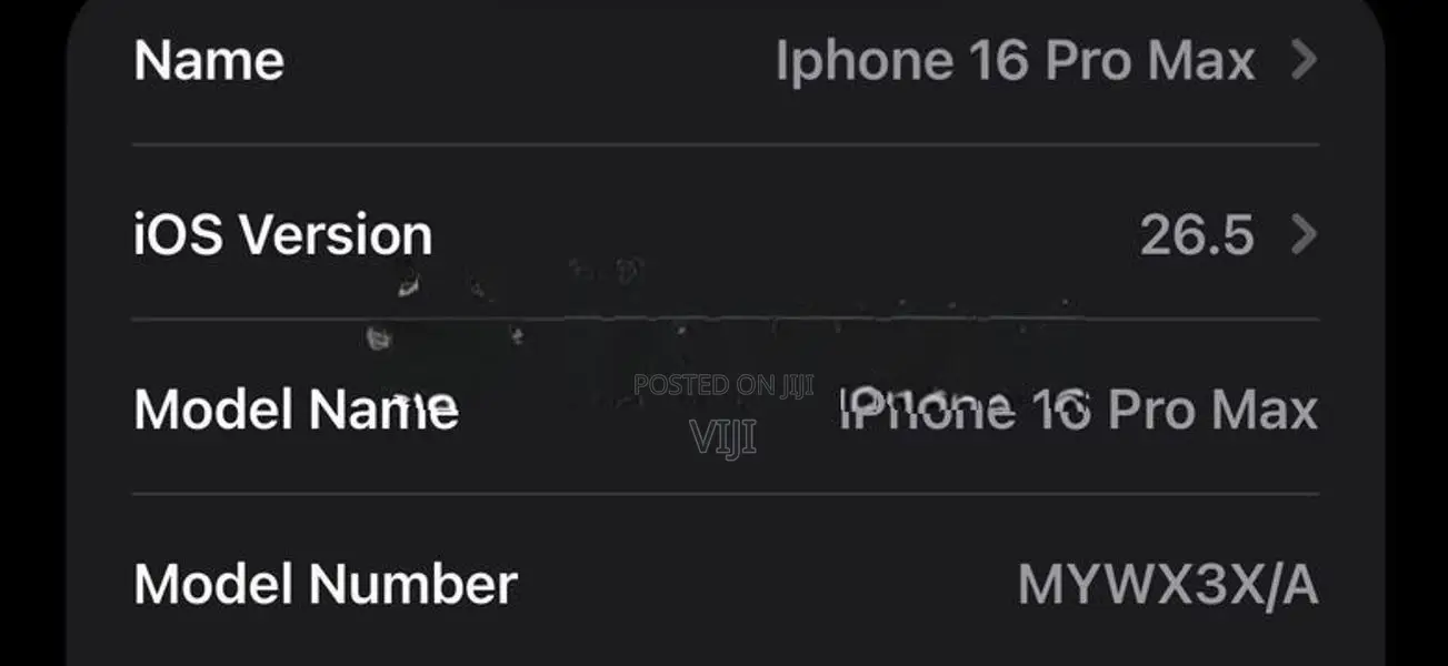 Apple iPhone 16 Pro Max 2025 (Used)