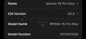 Apple iPhone 16 Pro Max 2025 (Used)