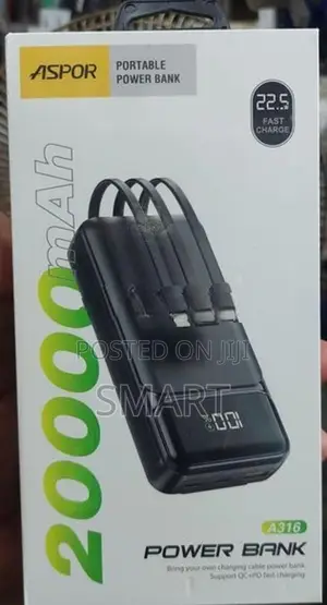 20000mAh 22.5W Fast Charging Power Bank