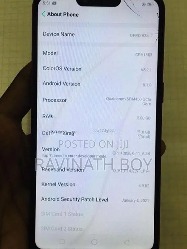 Oppo A3 (Used)