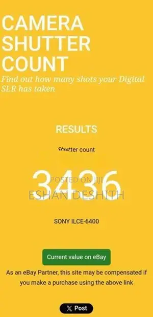 Sony A6400 Mirrorless Camera