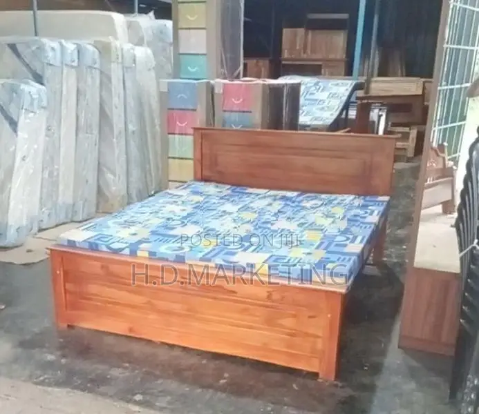 72*60 Box Bed and Arpico Double Layer Mattress