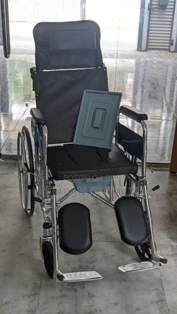 Full Option Wheelchair with Commode.