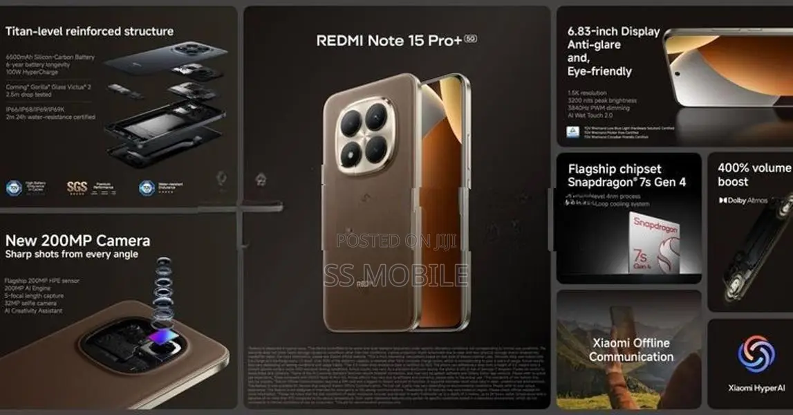 Xiaomi Redmi Note 15 Pro+ 8GB|256GB (Brand New)