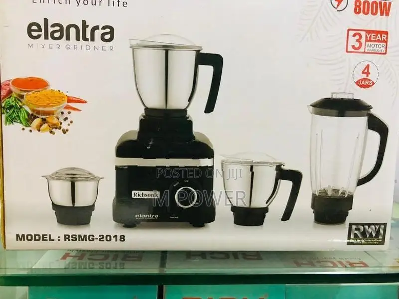 Richsonic Mixer Grinder Elantra 800W – (RSMG-2018)