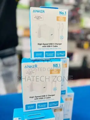 Anker 20W High-Speed USB-C to Type-C Charger with Cable