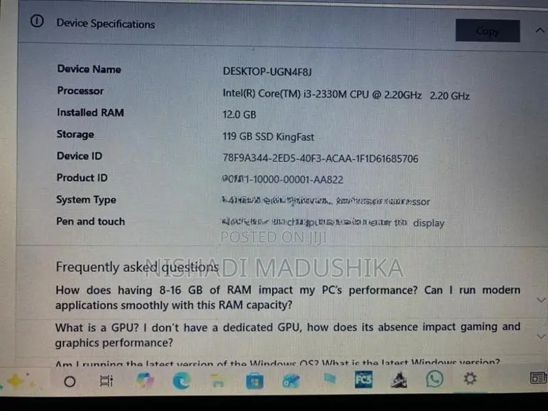 HP i3 Pavilion Laptop