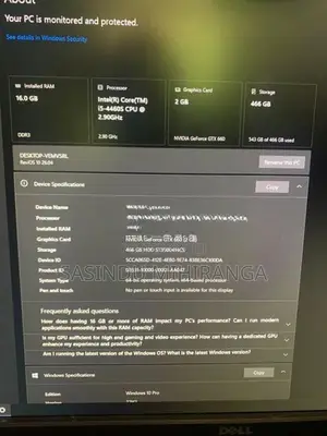Asus i5 4th gen PC