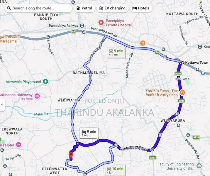 පන්නිපිටියේ වටිනා නේවාසික ඉඩමක් විකිණීමට