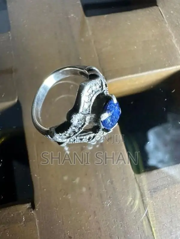 Blue Sapphire Silver Ring