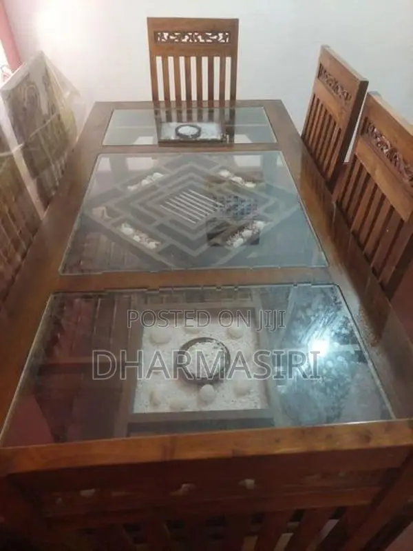 Teak Wood Dining Table Set