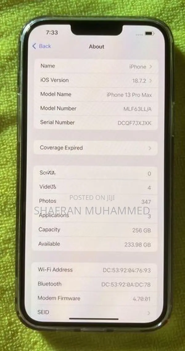 Apple iPhone 13 Pro Max 256GB (Used)