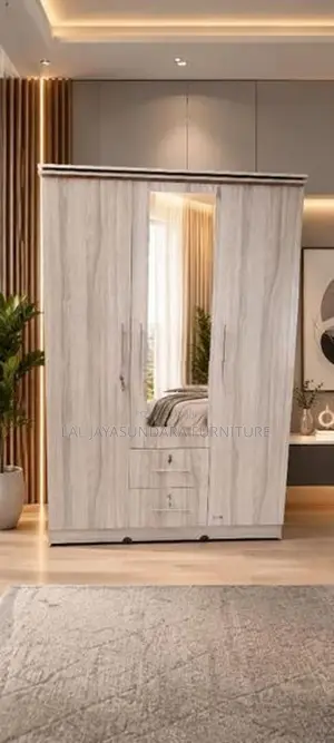 3 Door Melamine Cupboard