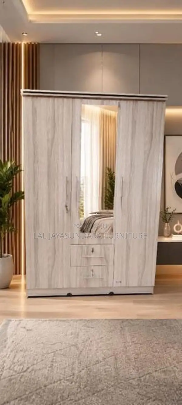 3 Door Melamine Cupboard