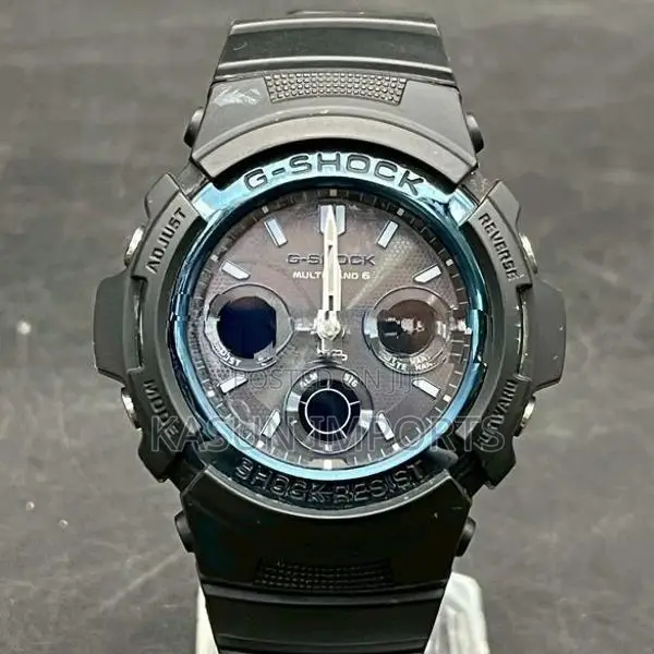 CASIO G-SHOCK Tough Solar Multiband 6 Watch – Model AWG-M100A
