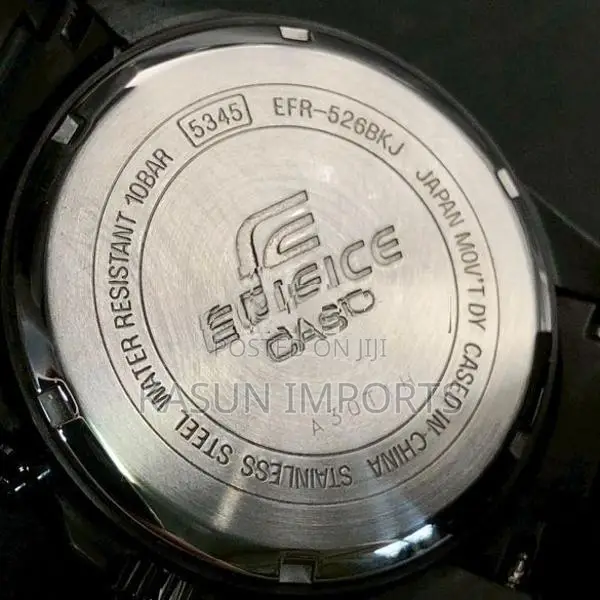 Casio Edifice EFR-526BKJ Chronograph Watch – Stainless Steel