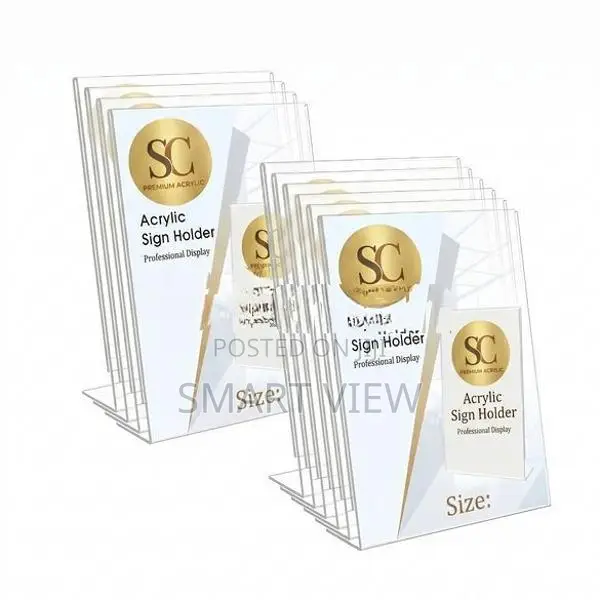 Clear Acrylic Advertisment Display Holders