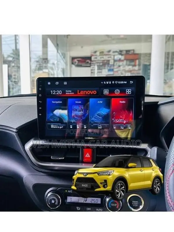 Toyota Raize Lenovo 10 inch Android Player 2GB RAM Setup