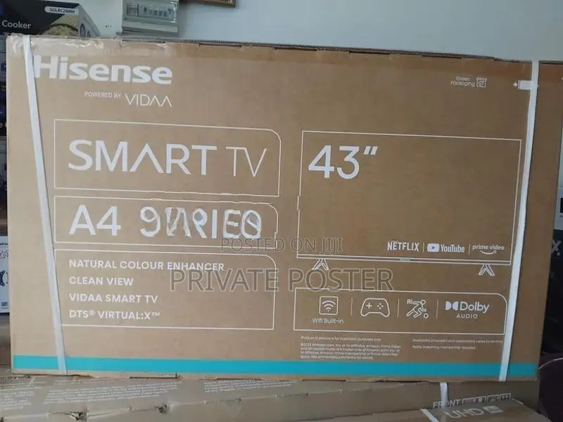 New 43" HISENSE Smart FHD LED Frameless TV