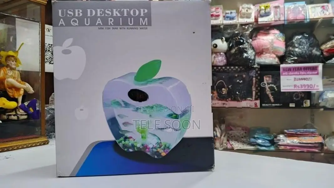 USB Destop Aquarium Mini Fish Tank with Running Water