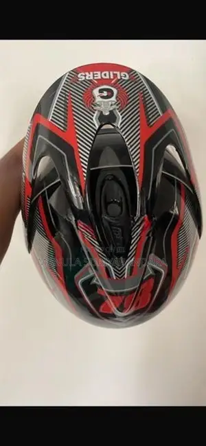 Glider Full Face Helmet (Red Black)
