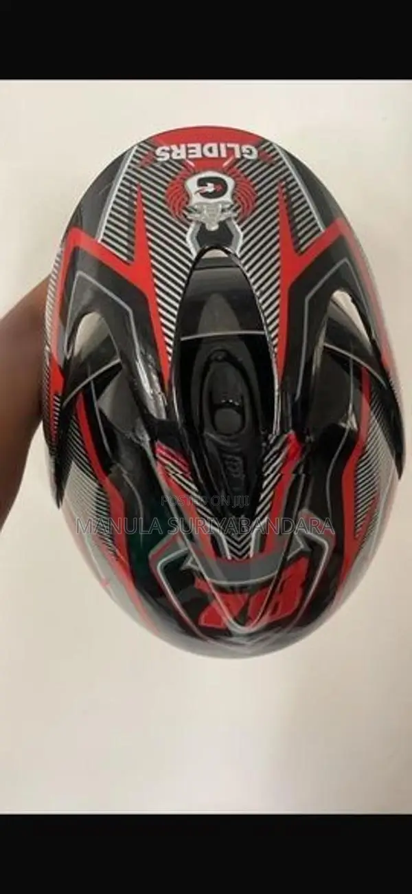 Glider Full Face Helmet (Red Black)