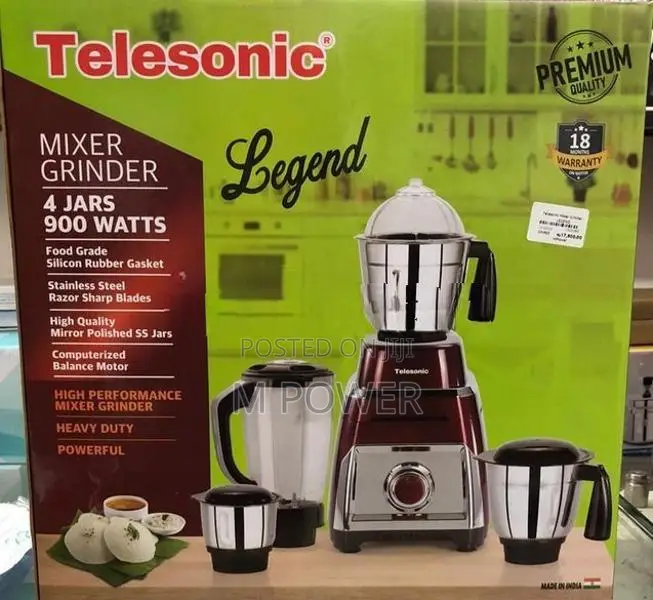 Telesonic Mixer Grinder -900w LEGEND