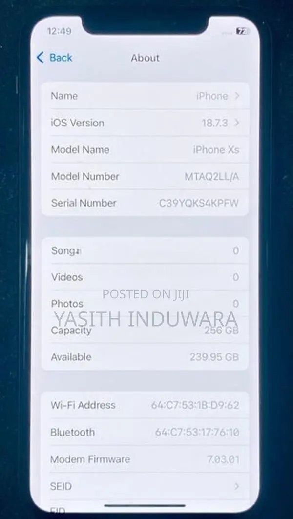 Apple iPhone XS (Used)