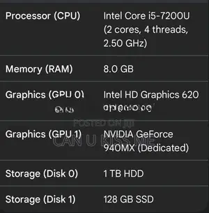 Asus i5 7th Gen Laptop