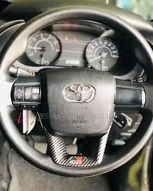 Toyota Hilux Carbon Fiber Steering Wheel Trim