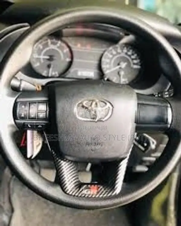 Toyota Hilux Carbon Fiber Steering Wheel Trim