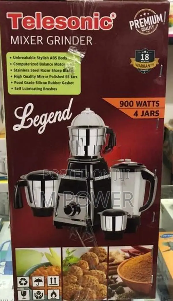 Telesonic Mixer Grinder -900w LEGEND