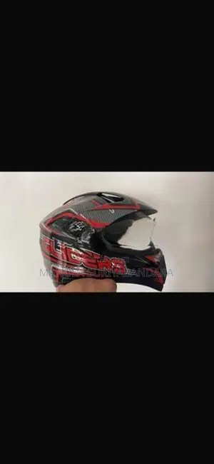 Glider Full Face Helmet (Red Black)