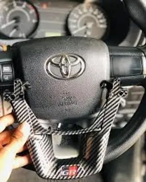 Toyota Hilux Carbon Fiber Steering Wheel Trim