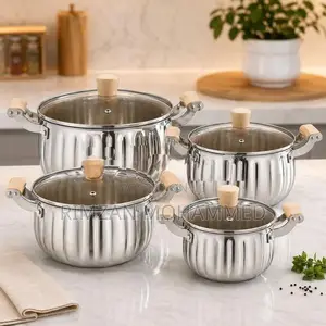 Steel Pot with Glass Lid