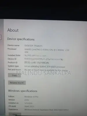 Dell Latitude 7480 Laptop i5 6th Gen 16GB RAM 256GB SSD