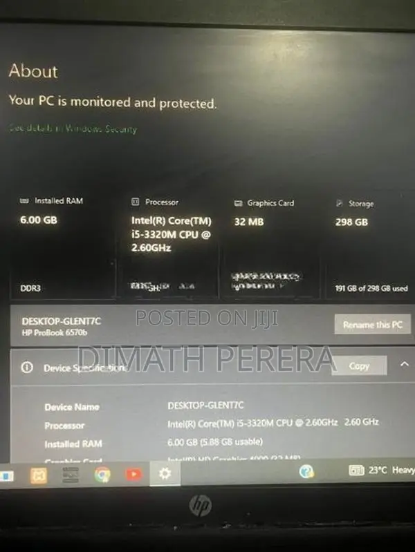 HP Probook 6570B Laptop