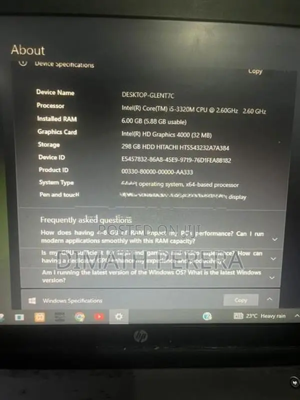 HP Probook 6570B Laptop