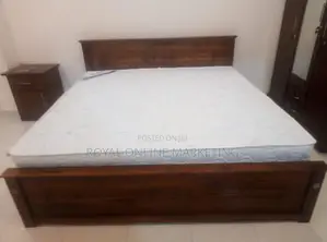 78 by 60 Box Bed with Spring Mattress (E-19)