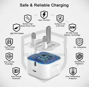 35W dual USB-C power adapter with to Cable