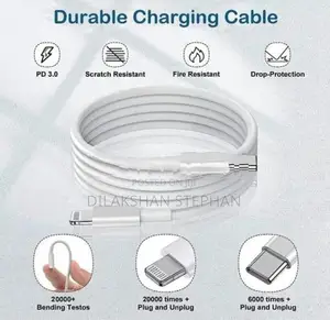 35W dual USB-C power adapter with to Cable
