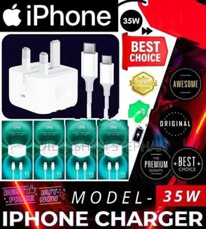 35W dual USB-C power adapter with to Cable