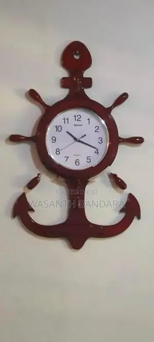 Teak Wooden Wall Clock