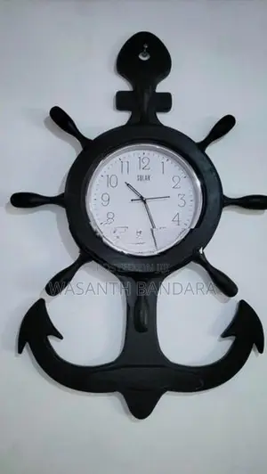 Teak Wooden Wall Clock