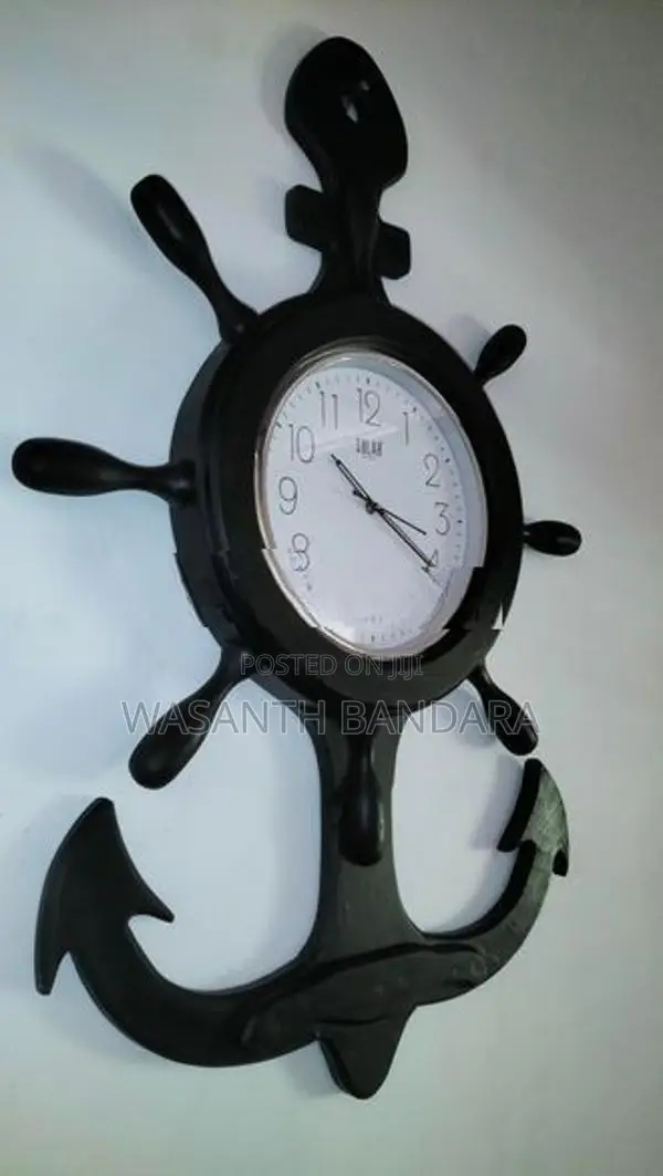 Teak Wooden Wall Clock