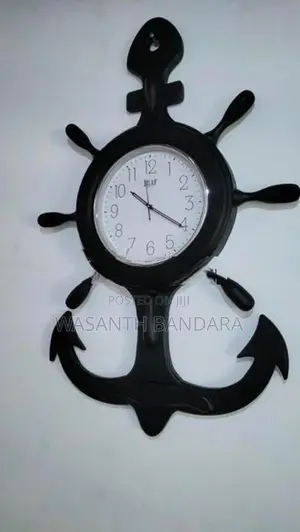 Teak Wooden Wall Clock
