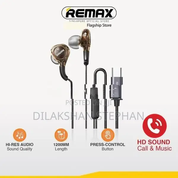 Remax RM-670A Type-C Digital Wired Earphones