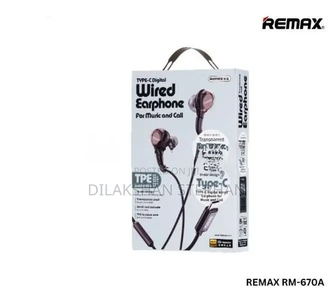 Remax RM-670A Type-C Digital Wired Earphones